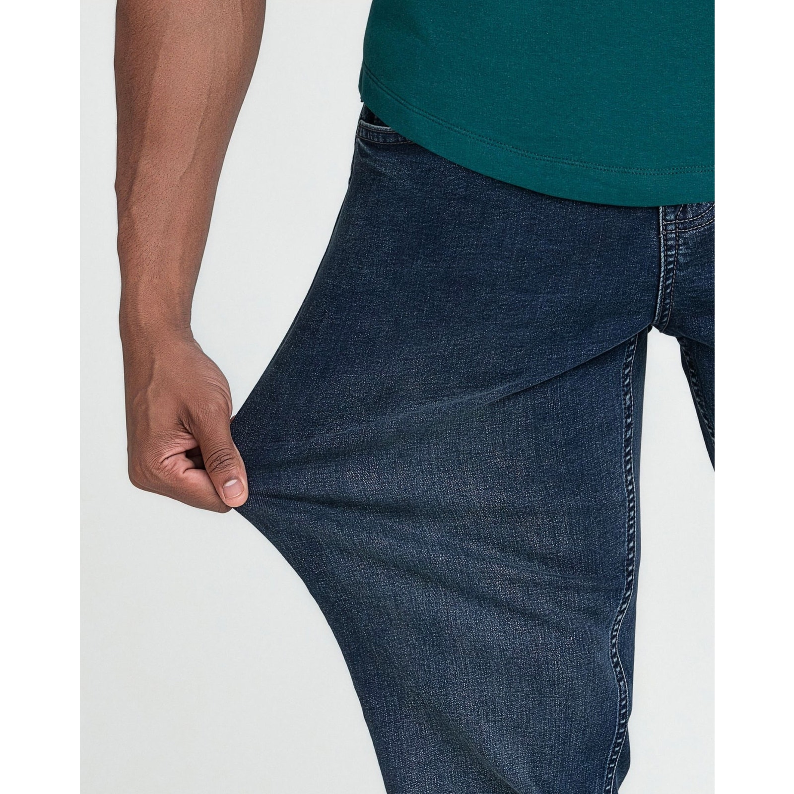 The Perfect Jean Nyc Og Stretch Slim Thick Denim Jeans Men 42x28 Captain Blue — image 4 of 8